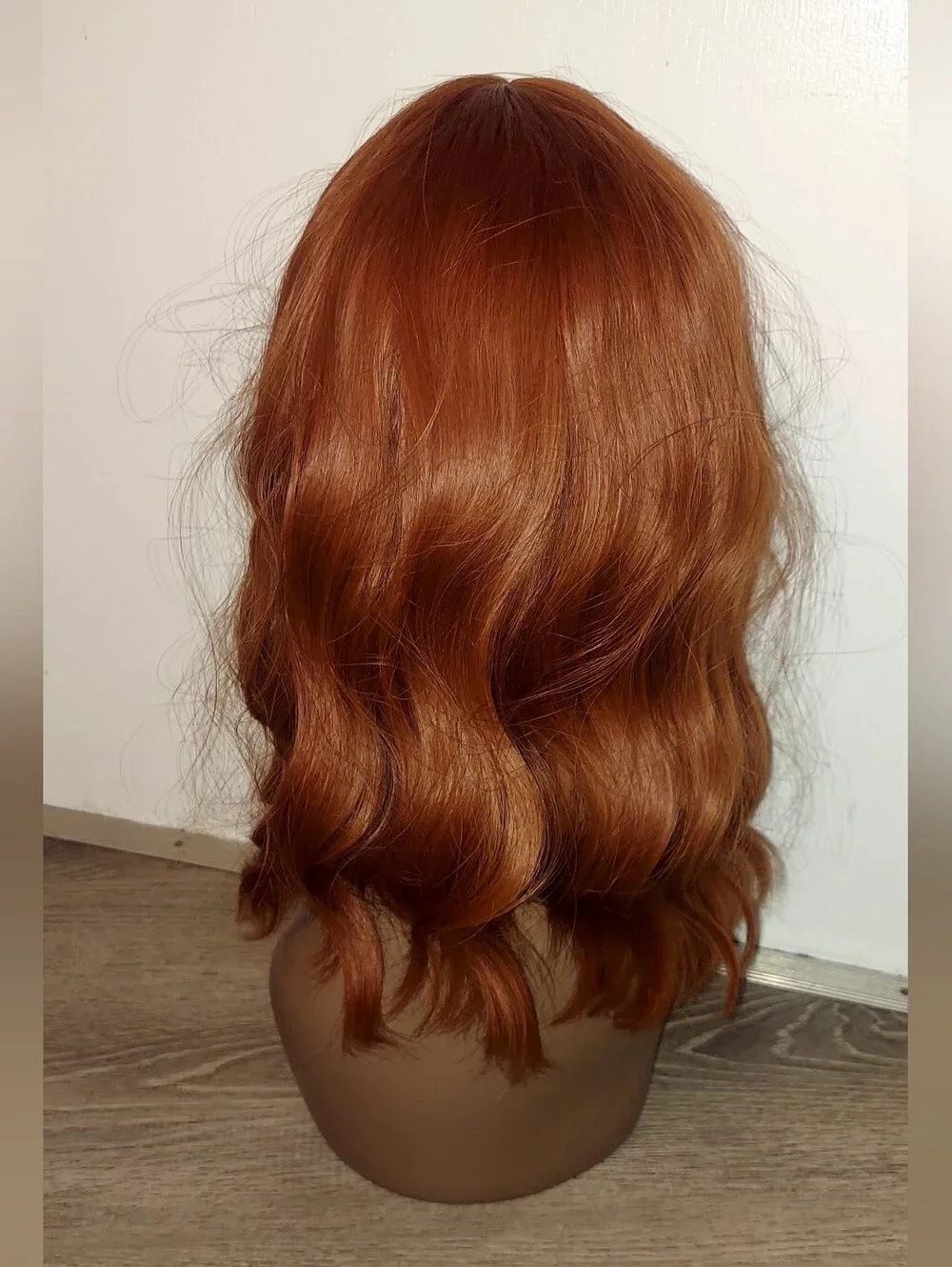 Copper Ginger Wavy Bob Wig